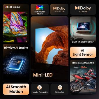 Hisense 75U7Q sw Mini LED-TV ULED 