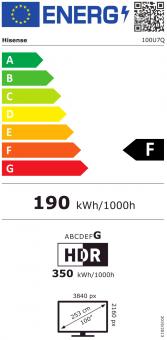 Hisense 100U7Q sw Mini LED-TV ULED 