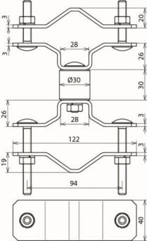 Dehn 105161           BSC D40 D45.65 V2A 
