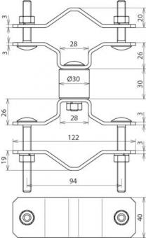 Dehn 105161           BSC D40 D45.65 V2A 