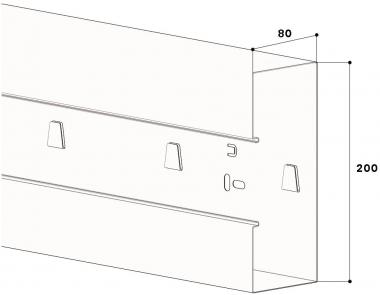 GGK OFFICE/BRS3-UT 80x200, 9010    11659 