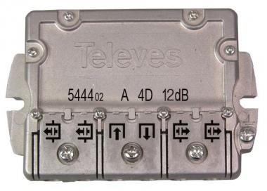 Televes 4-fach Easy F-Abzweiger   EFA412 
