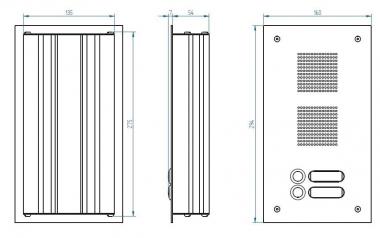 GRO Türstation V2A Edelstahl  TS 788 1-2 