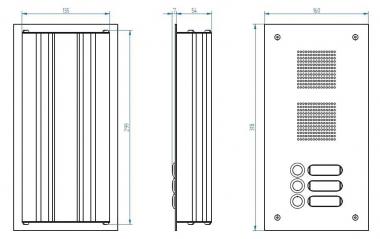 GRO Türstation EV1 silber     TS 787 1-3 
