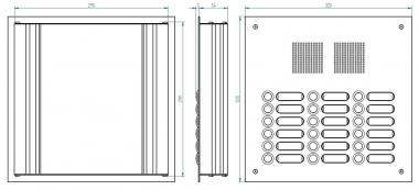 Grothe Türstation EV1 silber  TS 787 3-6 