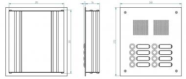 GRO Türstation EV1 silber     TS 787 2-4 
