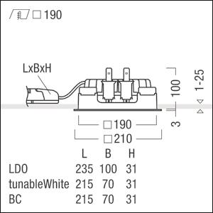 ZUM LED Decken-Einbauleuchte    60818266 