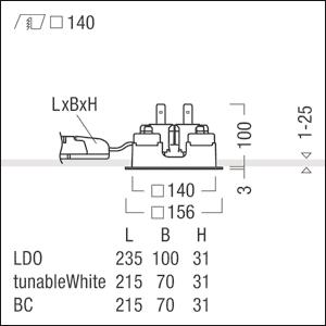 ZUM LED Decken-Einbauleuchte    60818202 