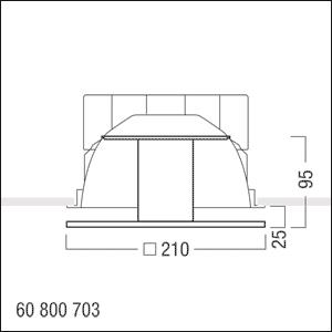 Zumtobel PANOS INF DEKOGLAS AM  60800703 