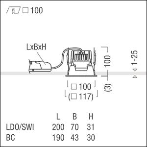 ZUM LED Decken-Einbauleuchte    60817950 