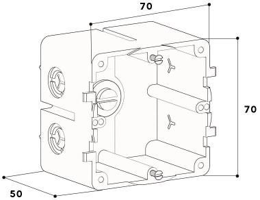 GGK Gerätedose GDS 50 1fach         1268 