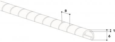 GGK 1628 Spiralschlauch 6mm, natur, 