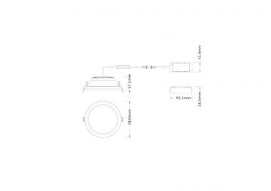 LEDV Downlight Comfort IP44 weiss opal 