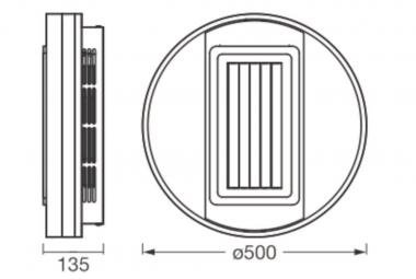 Ledvance CEILING FAN GRILL RING 55W CCT 