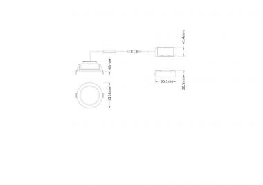 LEDV Downlight Comfort IP44 weiss opal 