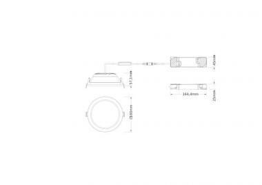 LEDV Ledvance DL CMFT DA D150 P 18W MS 