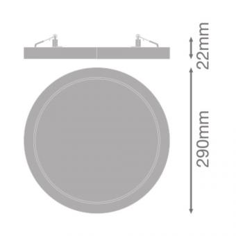 LEDV Universal Downlight PC IP44 weiss 