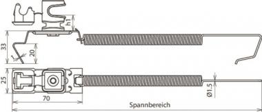 DEHN Dachleitungshalter SPANNsnap 204449 