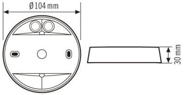 ESYLUX AP Dose-C IP 54 weiss  EP10425905 