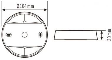 ESYLUX AP Dose IP 20 weiss für 
