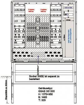 GSAB Verteilerschrank  3S1300Emob16x22KW 