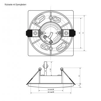 EVN LED Deckeneinbauleucht     L44440102 