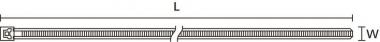 Hellermann LR55R-PA66-RD(25) Kabelbinder 