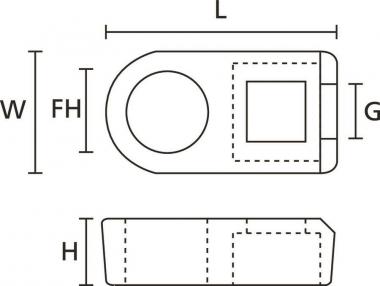 Hellermann CL8-PA66-NA(100) Befestigungs 