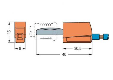 WAGO 215-311 Bananenstecker,für 