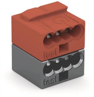 WAGO 243-211 4-Leiter-Buchsenklemme,PUSH 