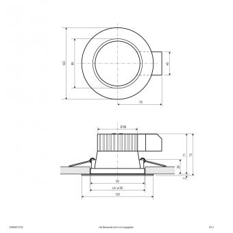 EVN LED Deckeneinbauleuchte- DSM54070125 