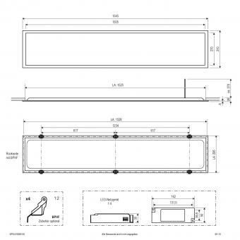 EVN LED Einbaupanel -       BPSU15500125 