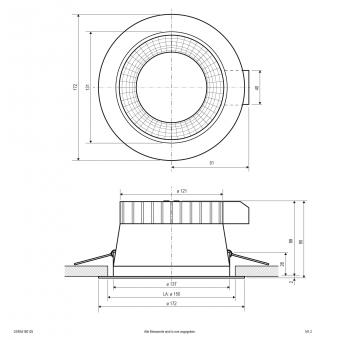 EVN Downlight Reflektor IP54 D172 CAMBIO 