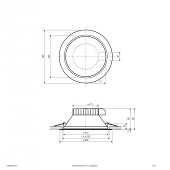 EVN LED Deckeneuchte mit     DSM54250125 
