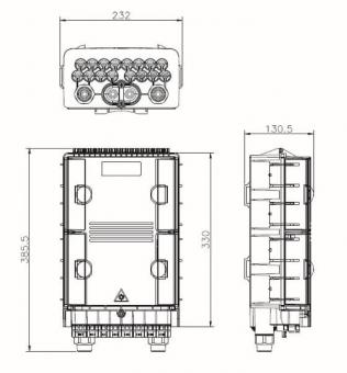 EFB FTTH IP65 Anschluss-  FTTH-BOX-OUT-7 