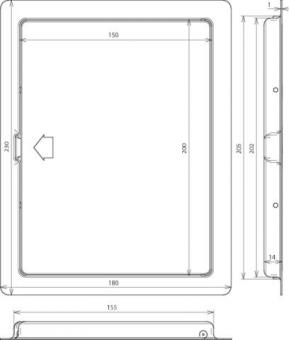 DEHN Revisionstür St/tZn          476100 