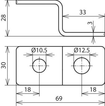 DEHN Endstück Z-Form m.je 1       390499 