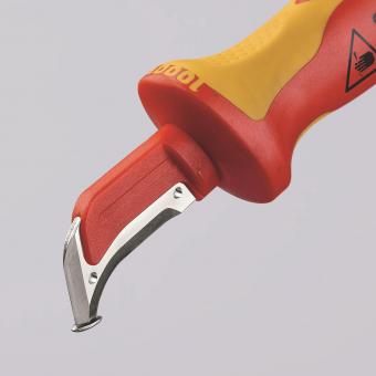 Knipex VDE-Kabelmesser 190mm      9855SB 