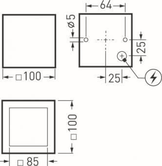TRIL Kubische LED-Deckenleuchte  6926940 