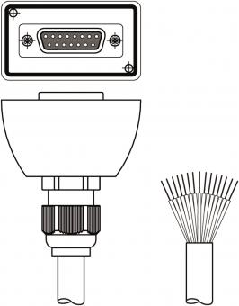 Leuze Anschlussltg.  CB-D15E-10000S-11GF 