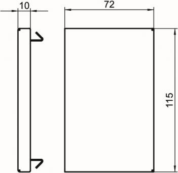 OBO GS-E70110RW Endstück 70x110mm St 