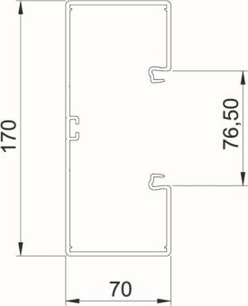 OBO GK-70170RW Geräteeinbaukanal 