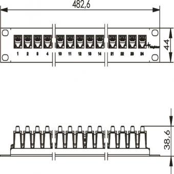 TEGA 19 Modulträger 1 HE     J02023K0025 