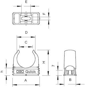 OBO 2955 F M32 RW Quick-Schelle 