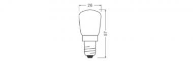 OSR Birnenformlampe 25W E14 Imatt 