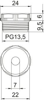 OBO 90 PG13.5 DSMB Einschraubnippel 