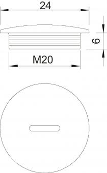 OBO 108 M20 PS Verschlussschraube M20 PS 