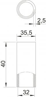 OBO SVM32W DN Stapa Gewindemuffe 