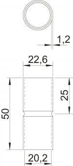OBO SV20W ALU Aluminiumverbindungsmuffe 