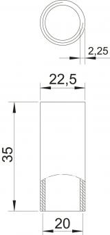 OBO SVM20W ALU Aluminiumverbindungsmuffe 